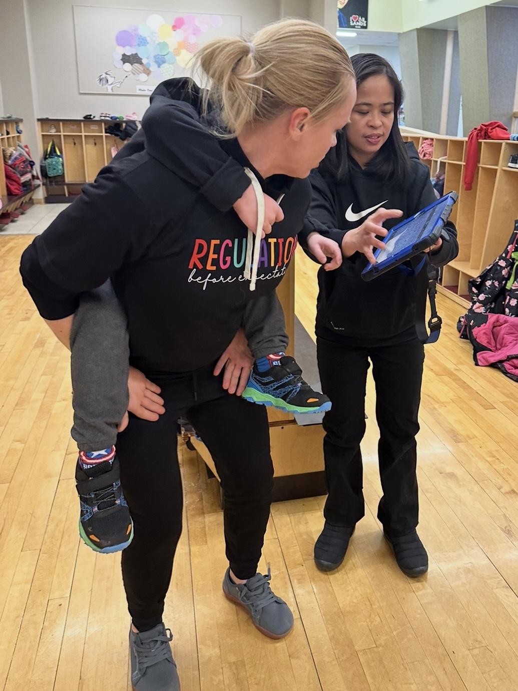 Collaboration with staff—piggyback connection